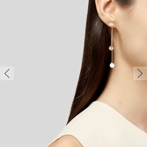 10k gold Gold Drop Chain Earrings - Elegant Women’s Jewelry